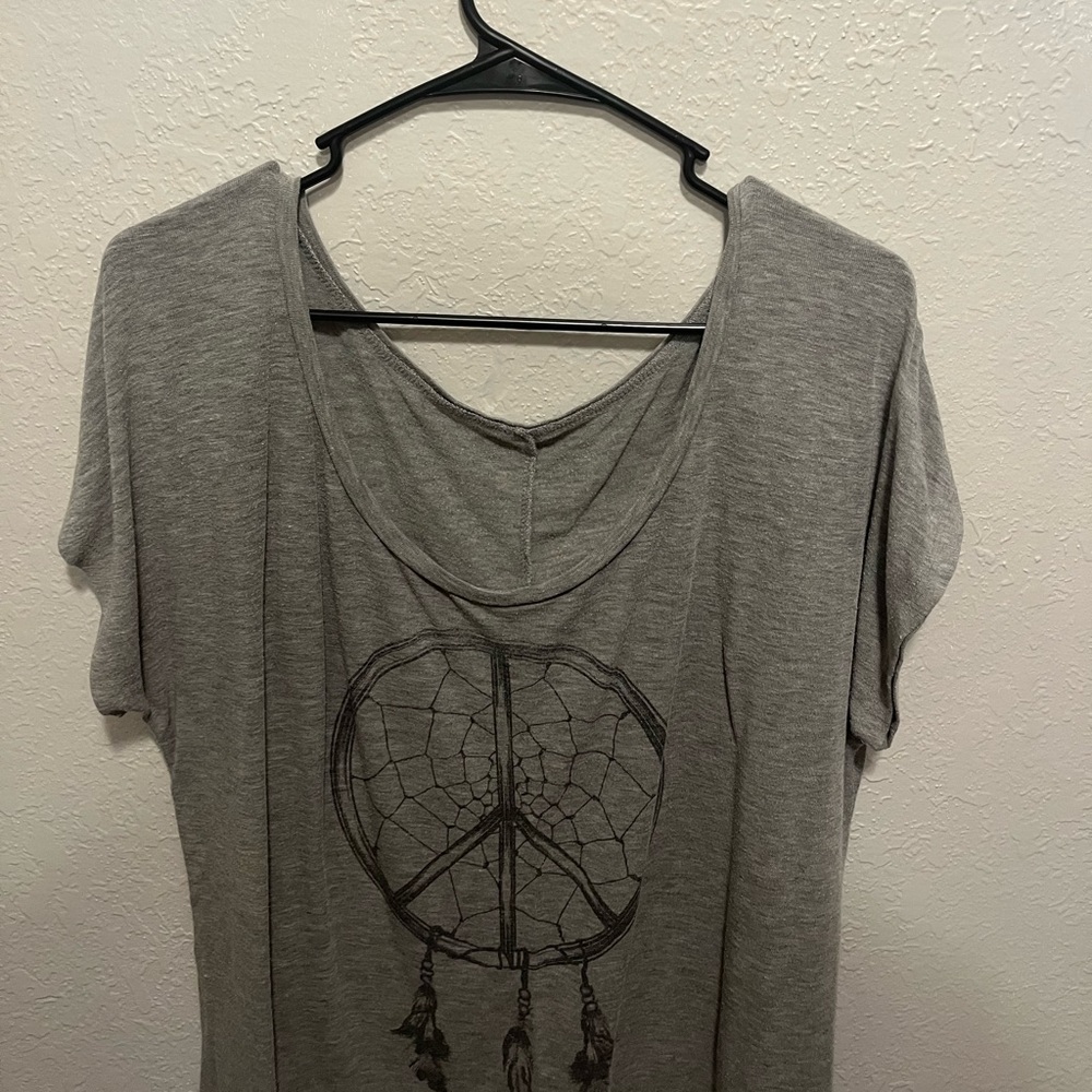 Slouchy Gray Top